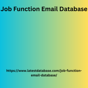 Job Function Email Database